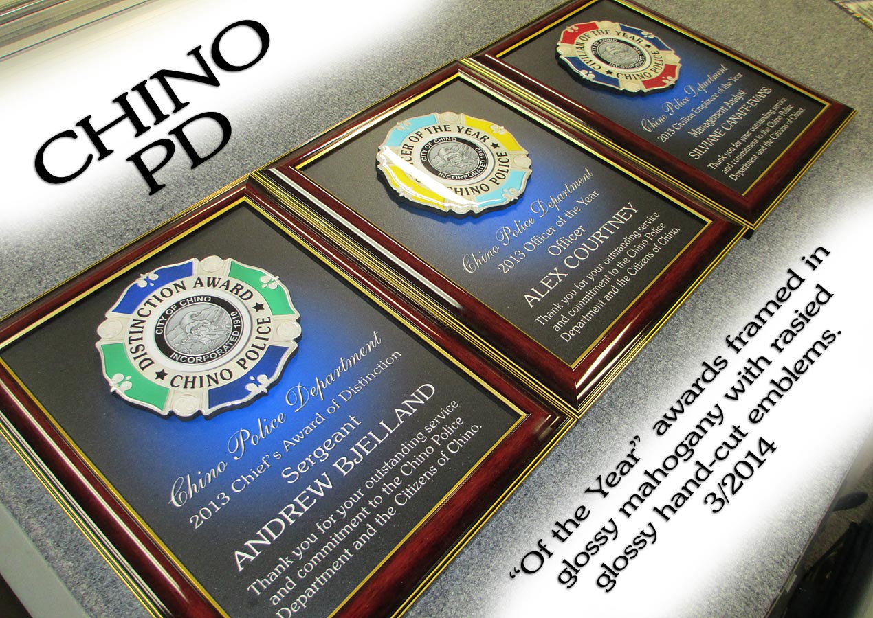 Chino PD - Of the Year
                  Awards