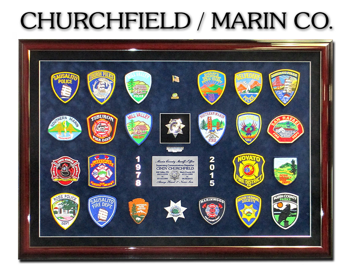 Patch Collection Presentations from Badge Frame