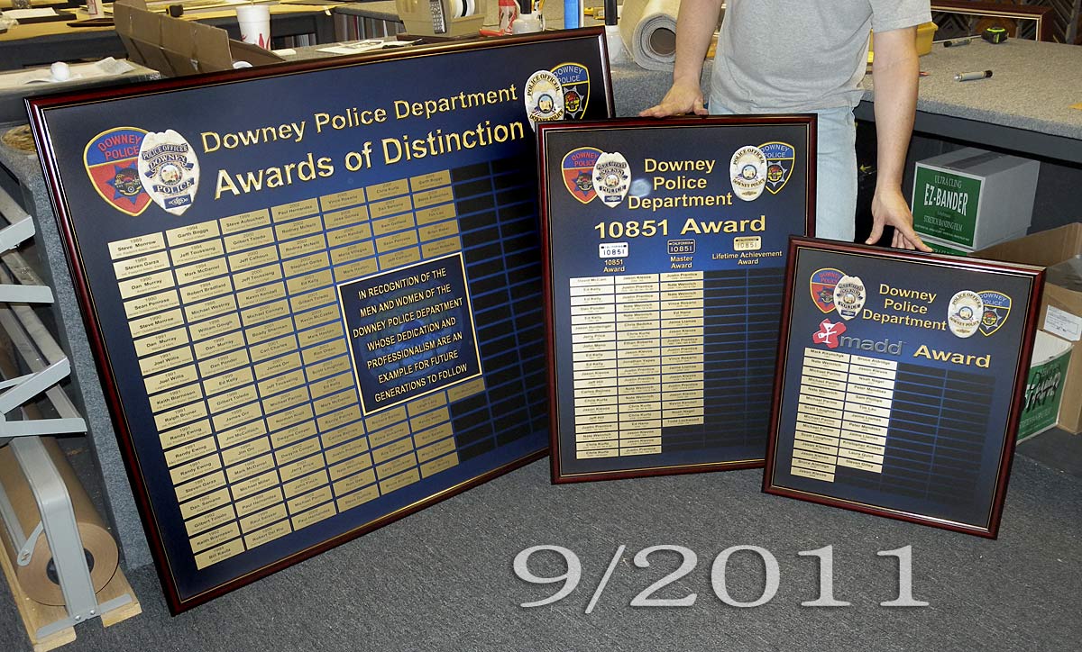 Downey PD - Perpetual Plaques