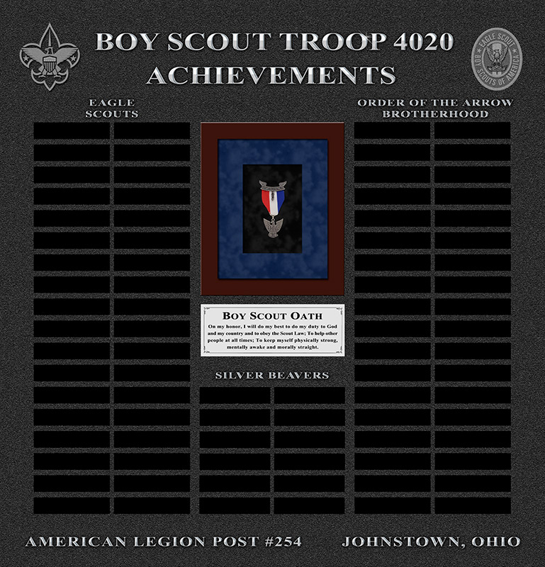 Eagle
          Scout Perpetual Plaque