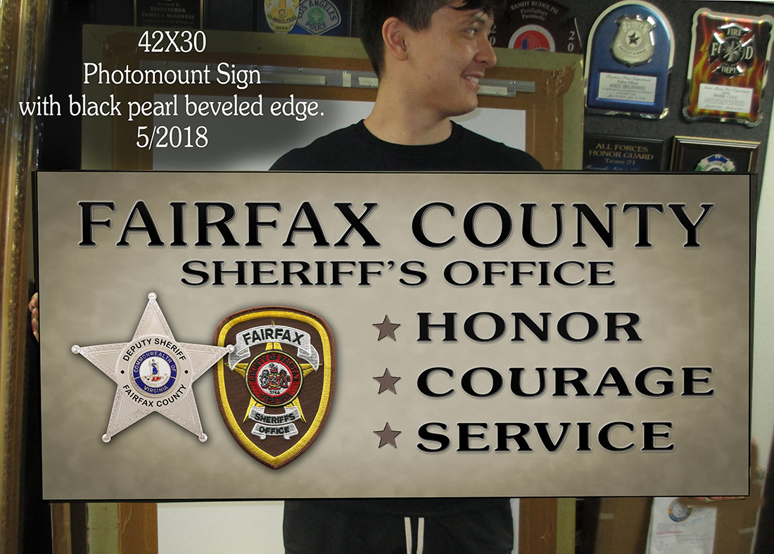Fairfax County Sheriff Sign