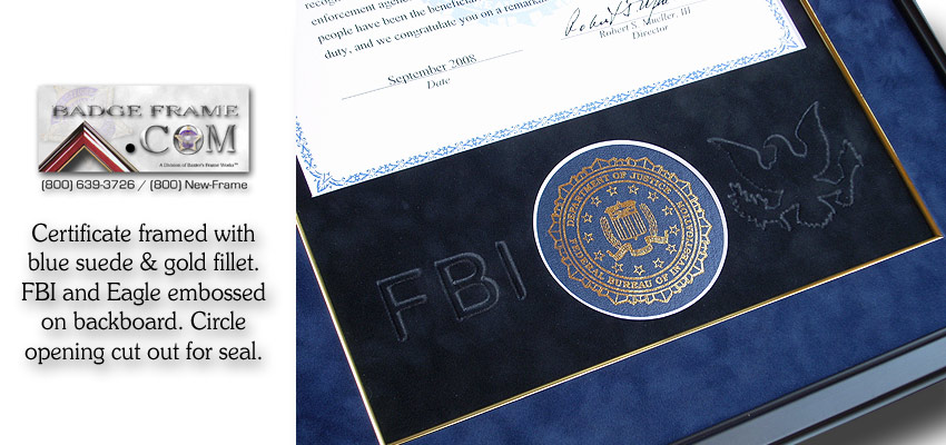 FBI - Embossed Mat