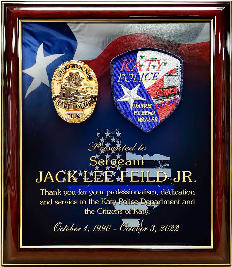 Special Achievements and Corporate Awards Sports Thank You School Memorials 7 x 9, Blue Military Recognition Great for Retirement Personalized Color Acrylic Plaques and Awards 