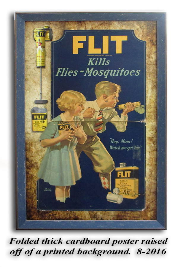 Flit - pesticide poster from Badge Frame