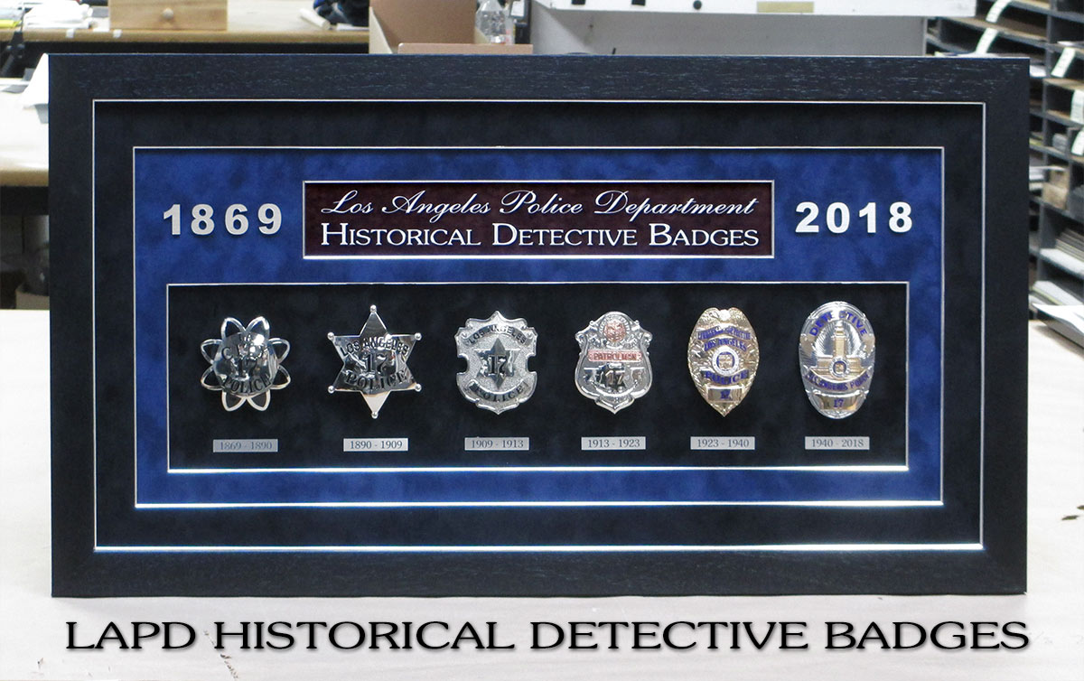 LAPD Detective Badge History from Badge Frame
