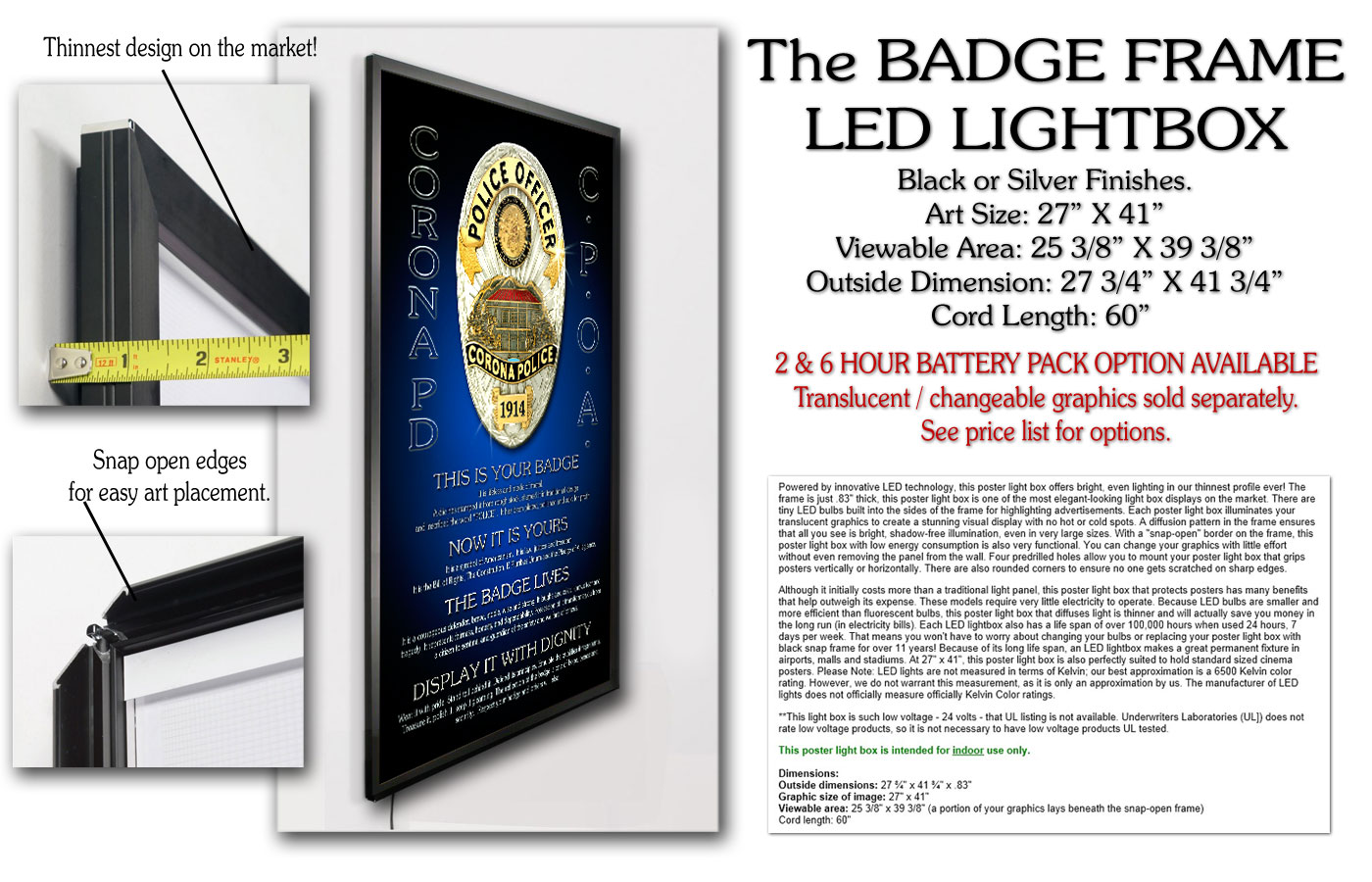 Lightbox for Badges