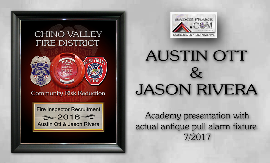 CFV Community
          Risk Reduction academt class presentation for Austin Ott and
          Jason Rivera from Badge Frame.