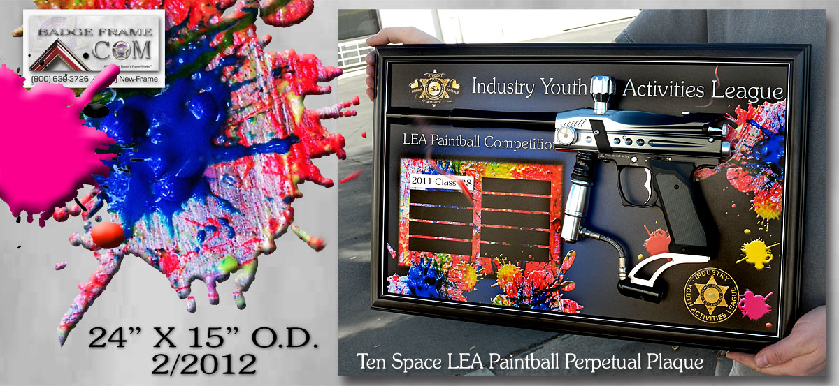 LEA Paintball Plaque