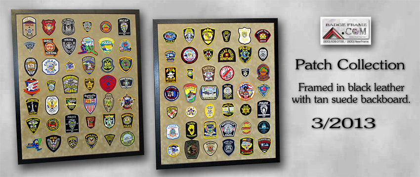 Patch Collection Presentations from Badge Frame