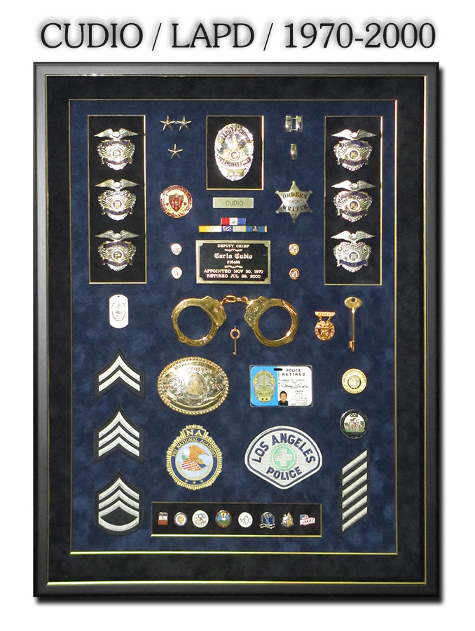 Cudio - LAPD Retirement Presentation from Badge Frame