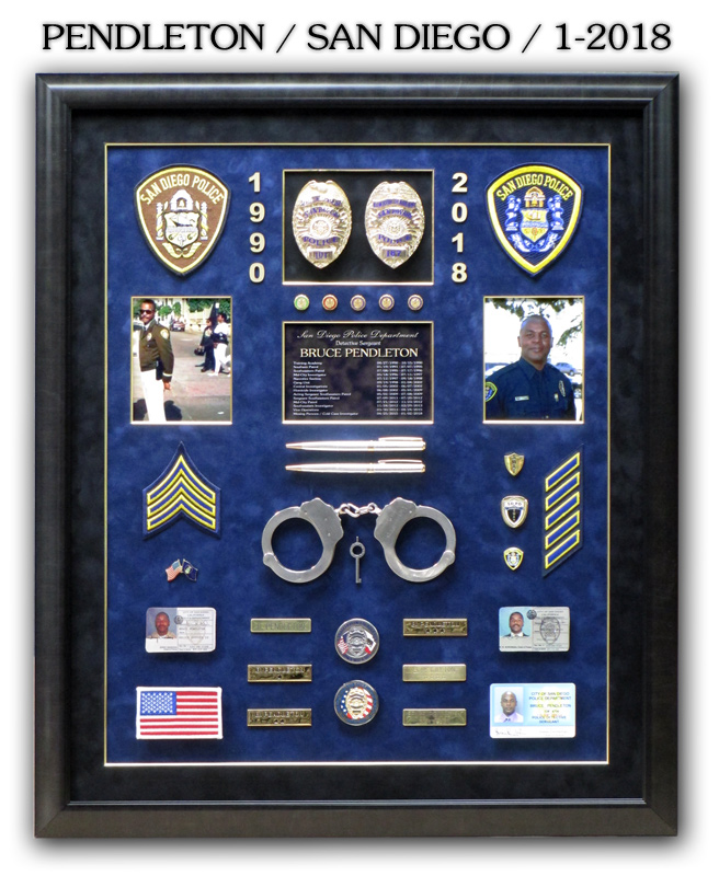Pendleton - San Diego PD Retirement from Badge Frame 1/21018