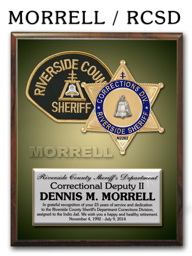 Riverside Co. Sheriff Recognition