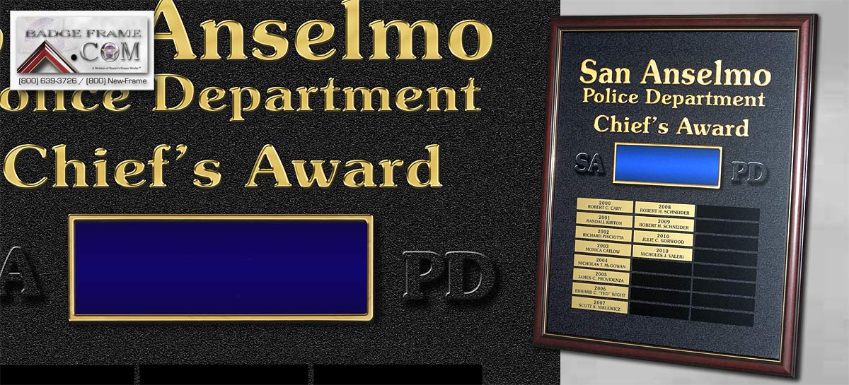 San Anselmo - Chief's Award