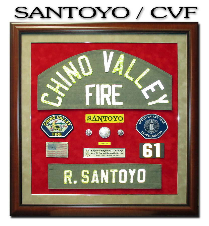 Chino Valley
          Fire - Santoyo Retirement Presentation from Badge Frame