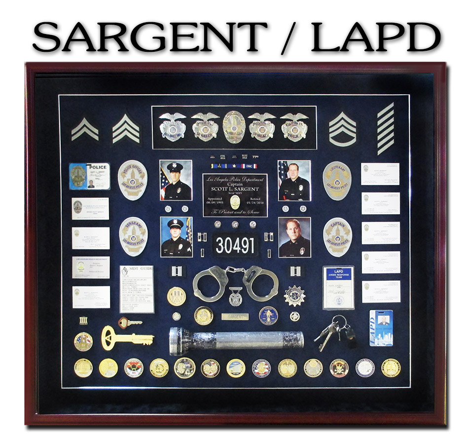 LAPD
            Shadowbox From Badge Frame for Sargent
