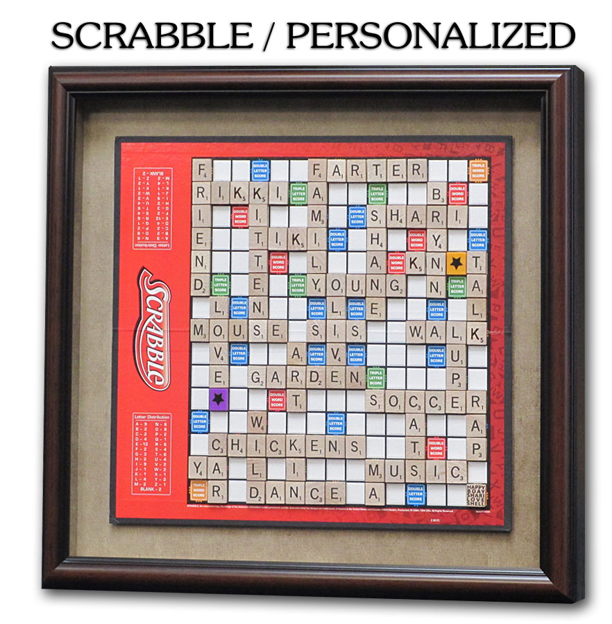 Scrabble framed