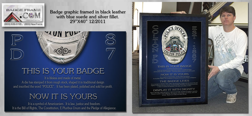 This is your badge - Colton PD