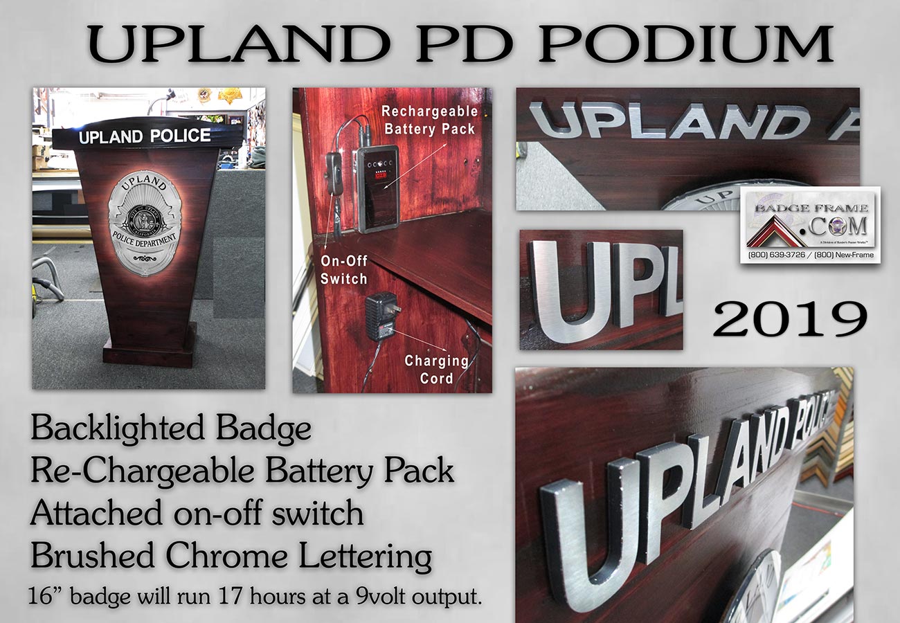 Upland PD - Battery Backlighted Podium