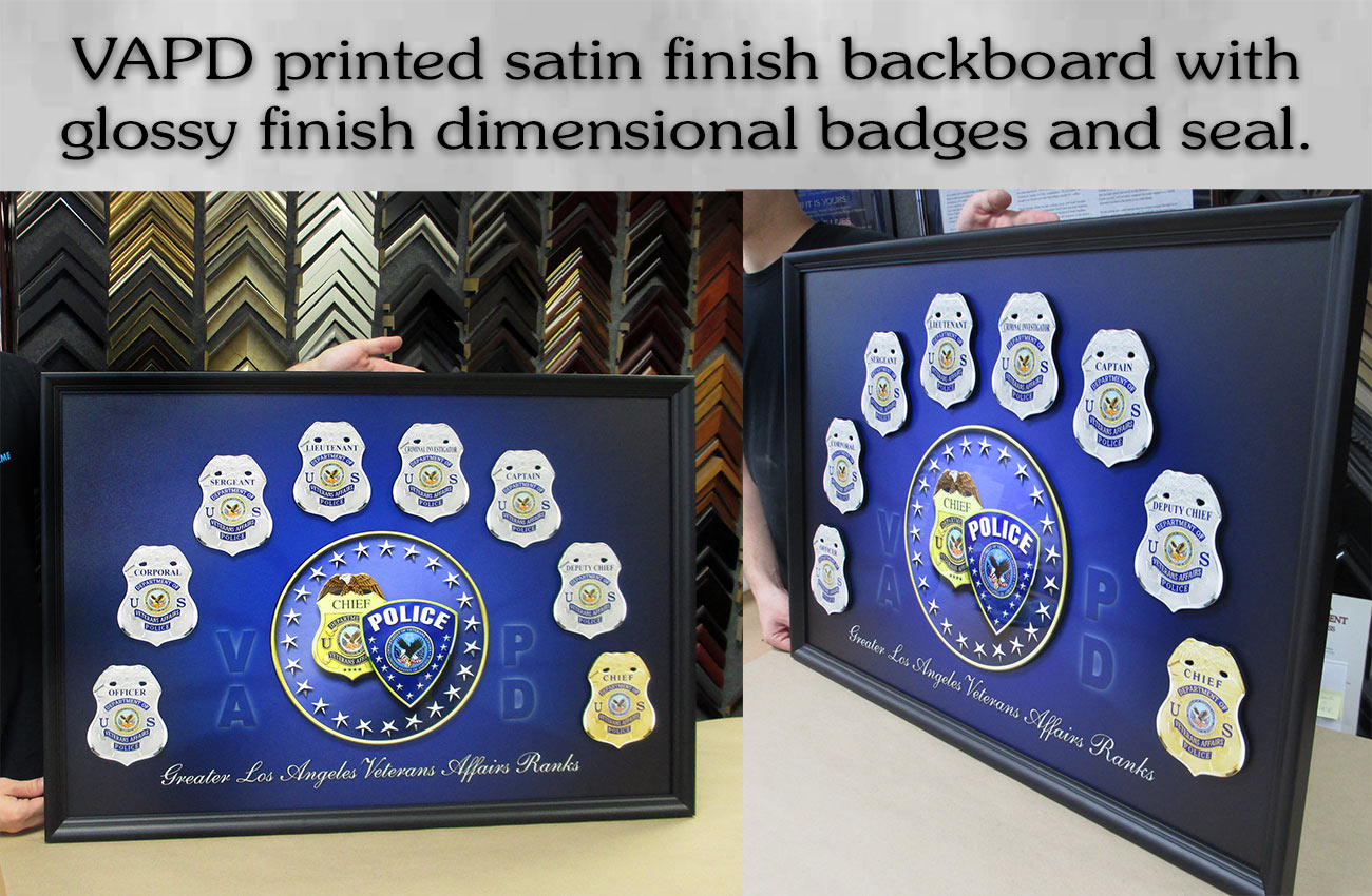 VCAPD
          Badges and Seal from Badge Frame