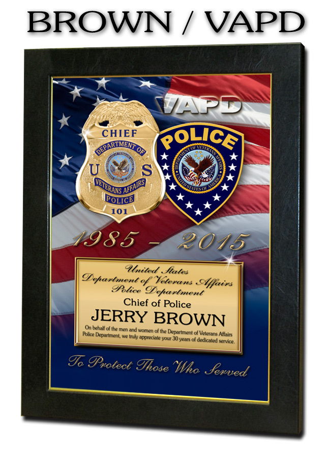Jerry Brown /
          Department of Veteran's Affairs PD