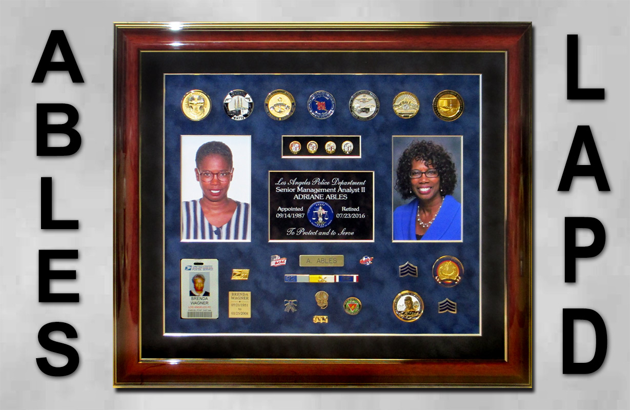 dispatch, police projects, lapd, badge frame