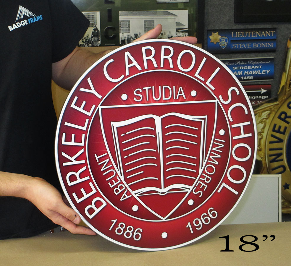 Berekley School Podium Seal from Badge Frame