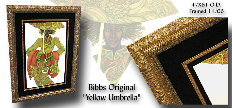 Yellow Umbrella - Original - Charles Bibbs