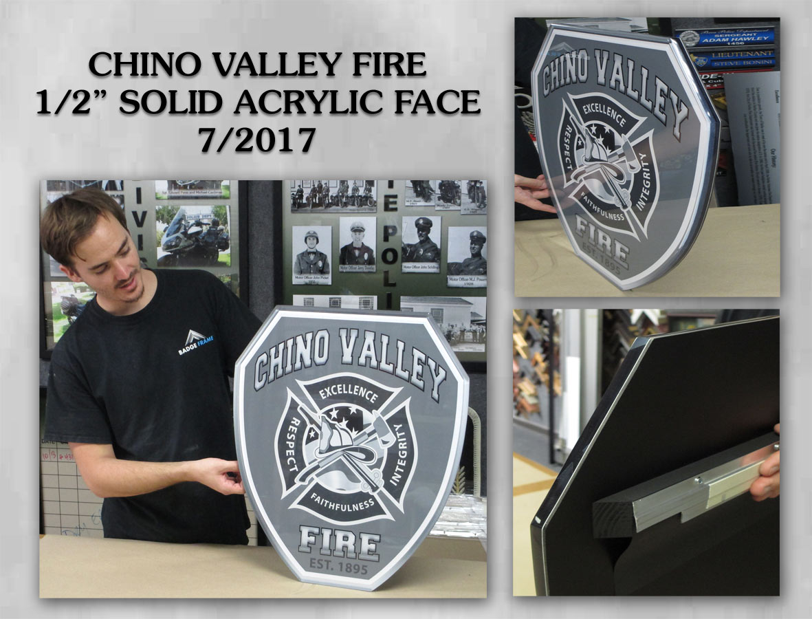 Chino
          Valley Fire Emblem from Badge Frame