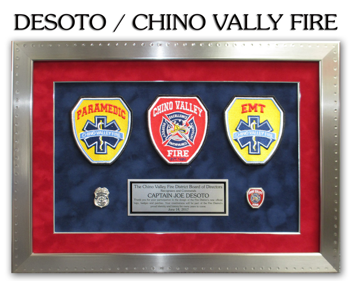 DeSoto - Chino Valley Fire presentation from Badge Frame
