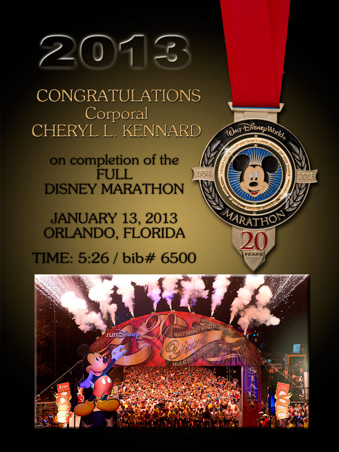 Disneyland Marathon Recognition