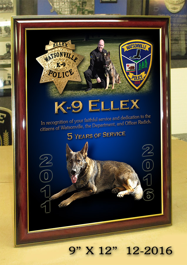 Watsonville PD - Ellex K-9
          Presentation from Badge Frame