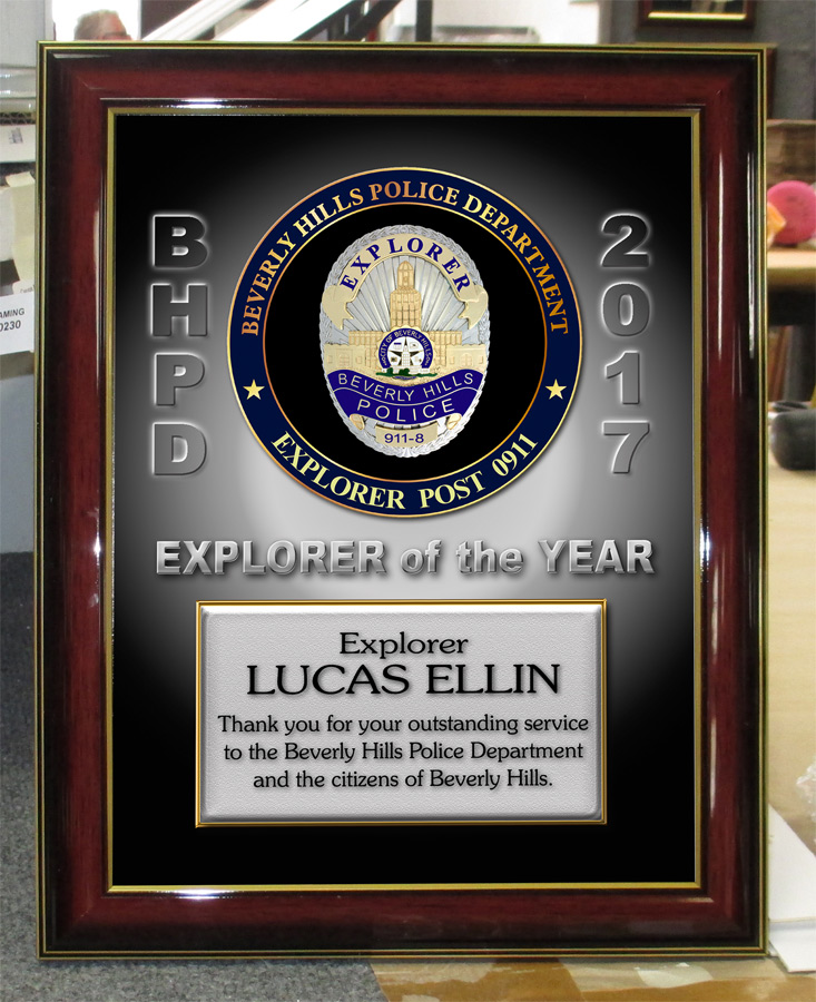 Ellin - Beverley Hills PD Explorer presentation from Badge Frame