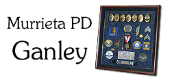 Badge Frame - Police Shadow Box - Ganley
                  - Murrieta PD