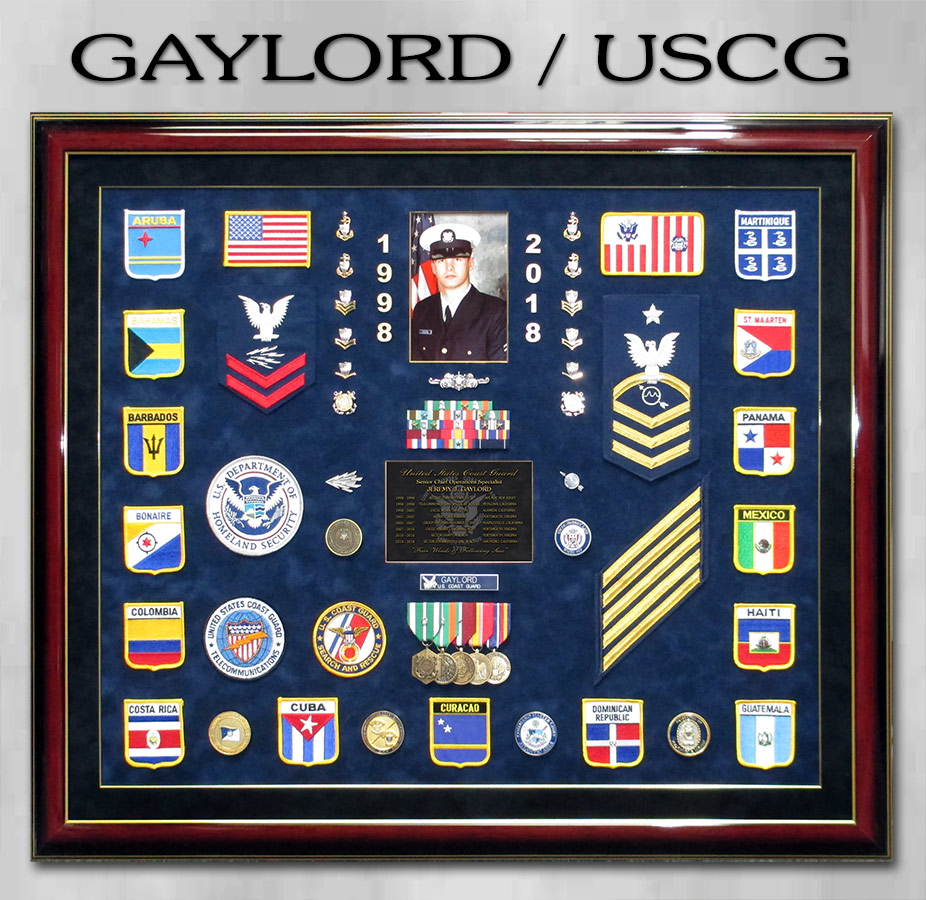 Gaylord / USCG Retirement Presentation from Badge Frame