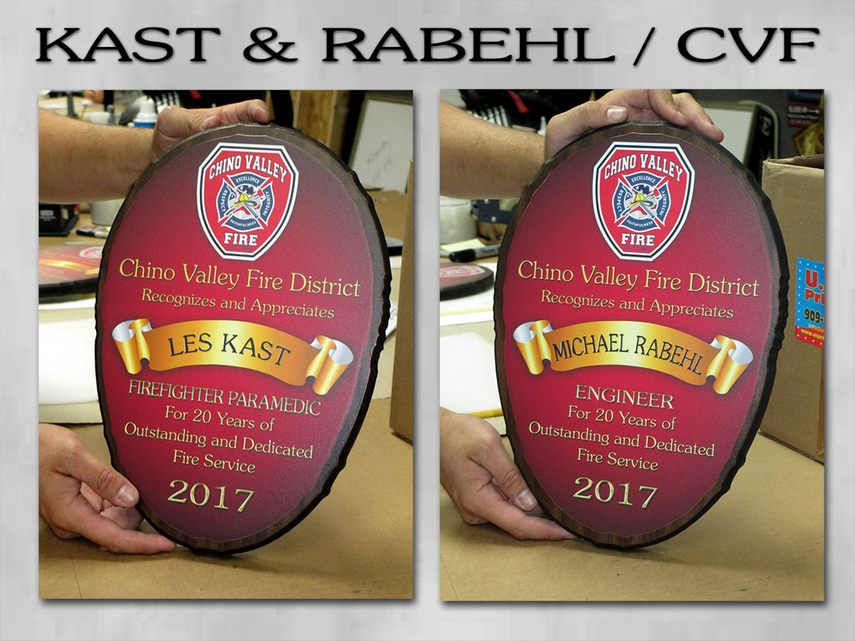 Chino Valley Fire  Presentations from Badge Frame