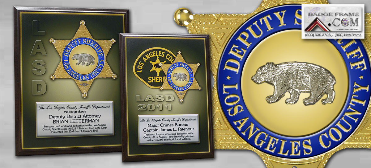 LASD Recognition Plaques