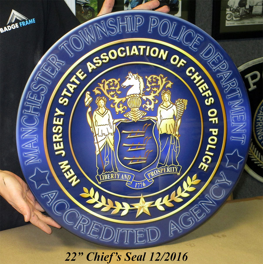 Manchester PD Seal from Badge Frame