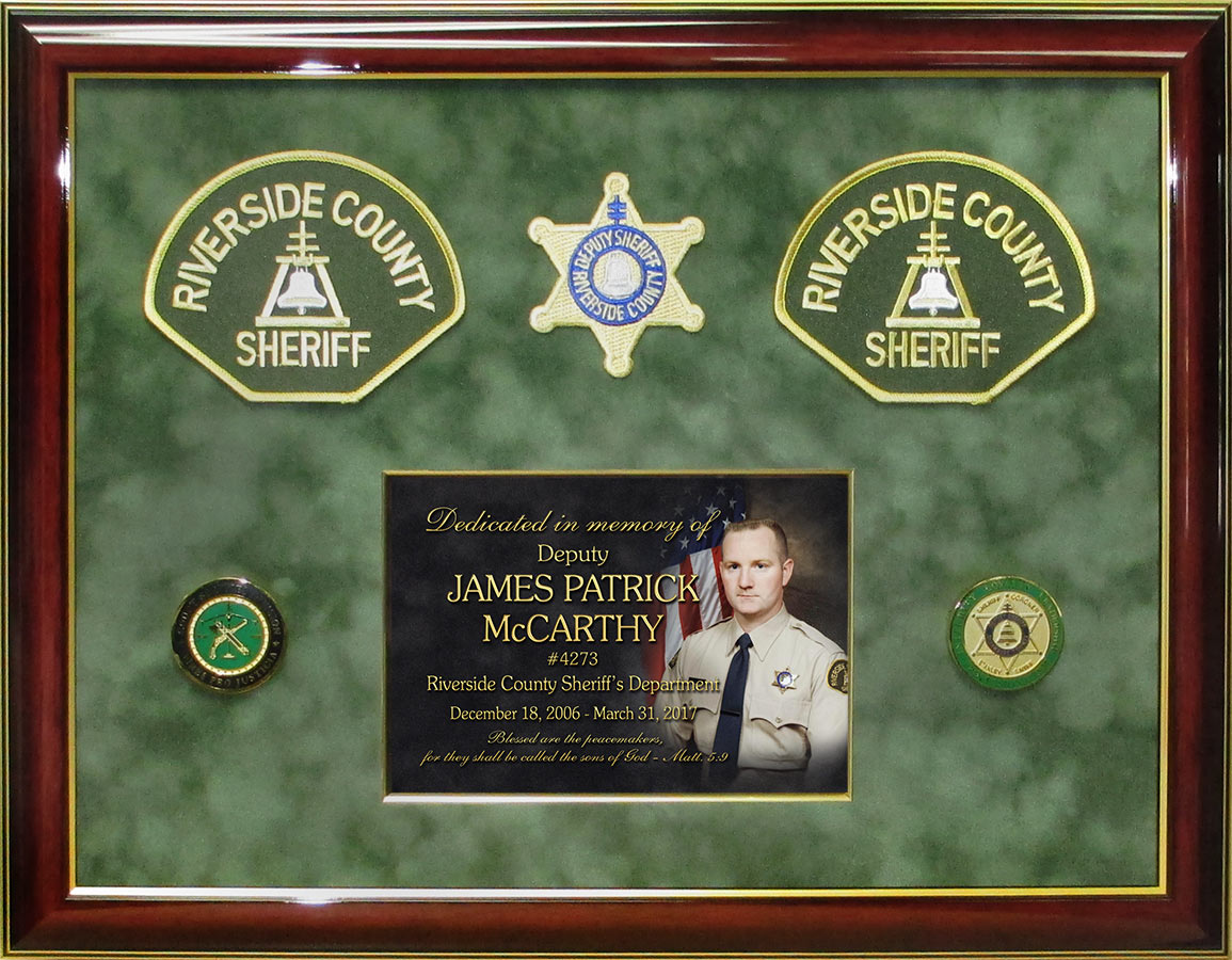 E.O.W. Riverside County Sheriff
          presentation from Badge Frame