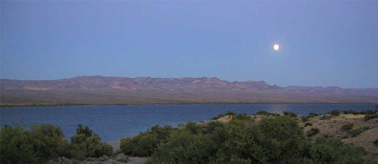 Lake Mohave Full Moon