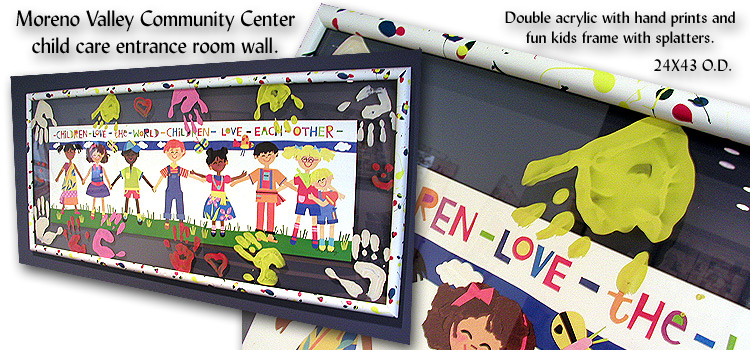 moreno valley kids frame / handprints