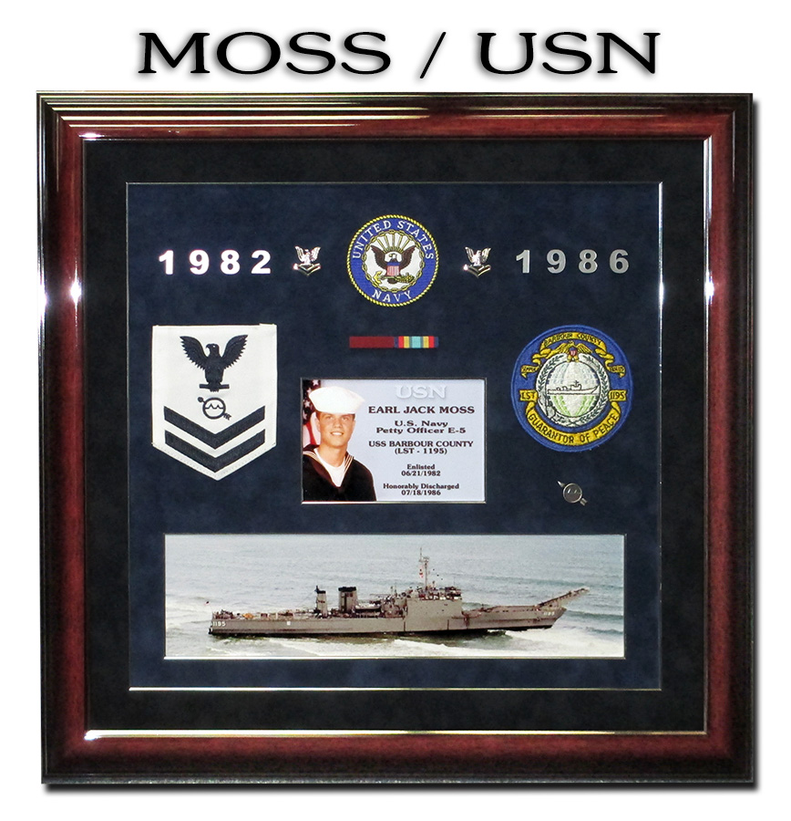 Earl Moss - United States Navy
            presentation from Badge Frame 12-2016