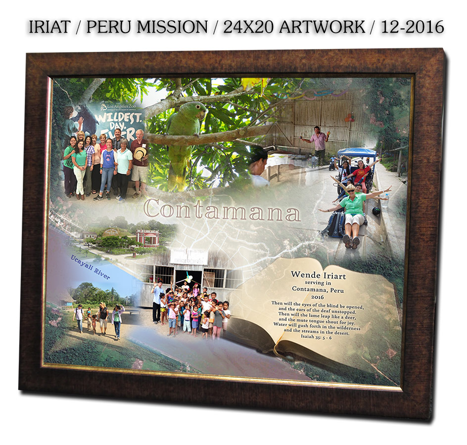 Peru Mission Collage from Badge
          Frame