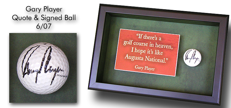 Gary Player Signed