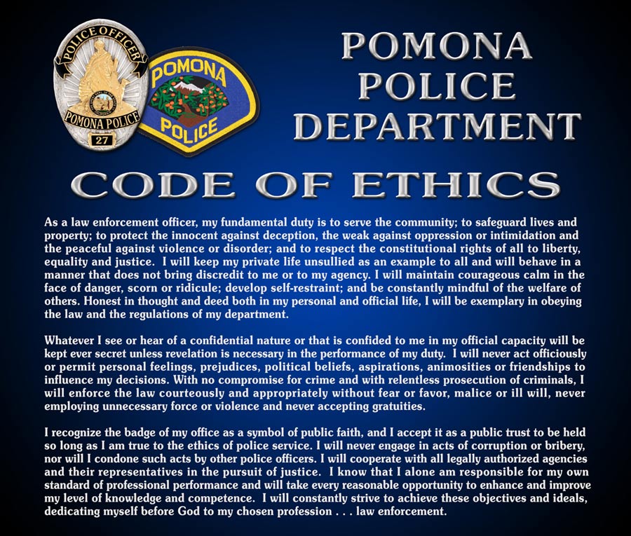 Ethics, Mission Statements, Core Values, Vision Statements from Badge Frame