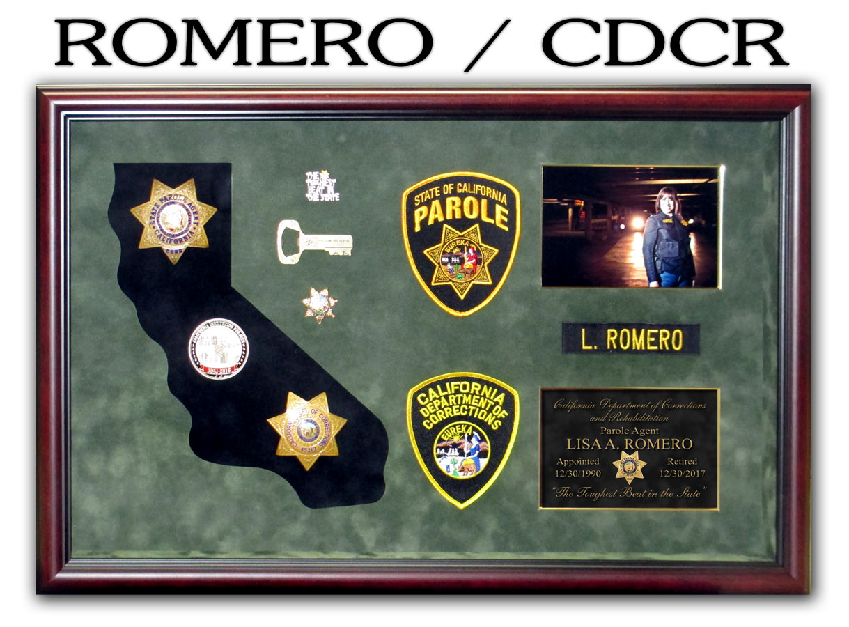 Romero / CDCR Retirement presentation from Badge Frame