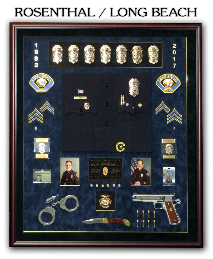 Rosenthal - Laong Beach PD Police Retirement presentation from Badge Frame