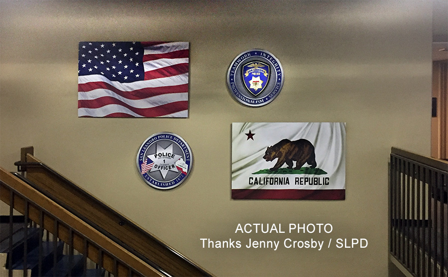 San Leandro PD
    wall items from Badge Frame