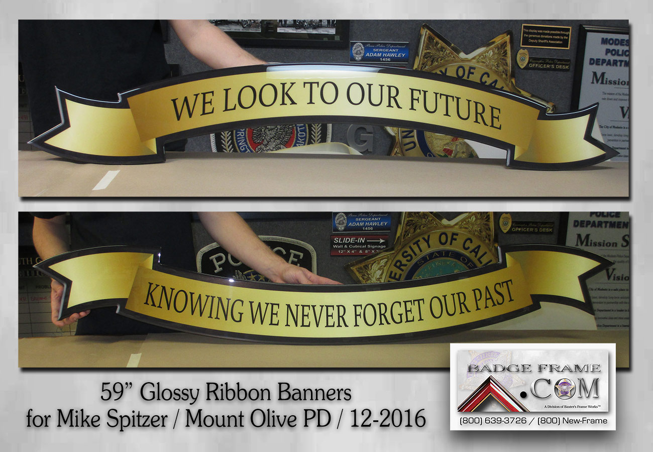Mount Olive PD - Glossy banners
          from Badge Frame