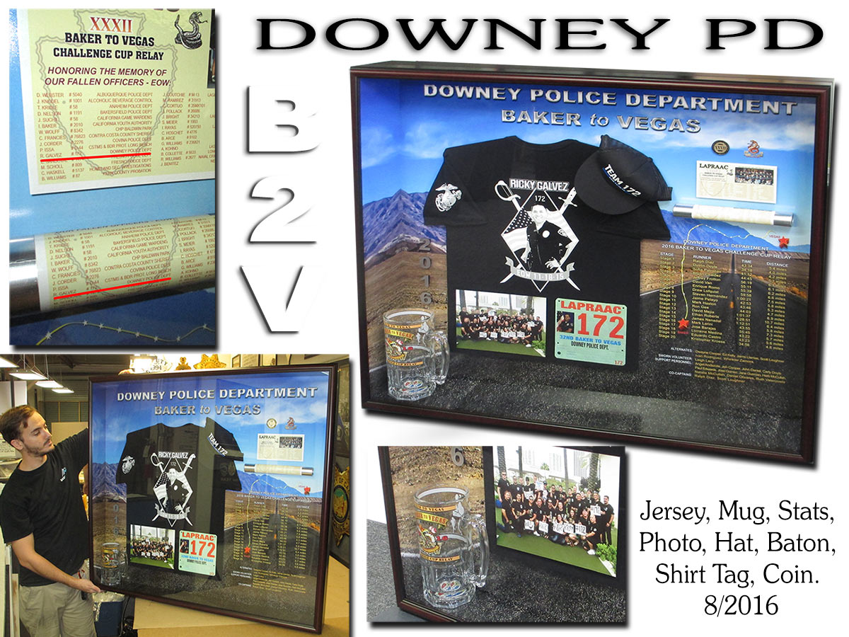 Downey PD - Baker 2 Vegas Framed
          Presentation from Badge Frame